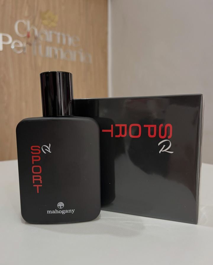 Perfume Sport R, da Mahogany, com a caixa